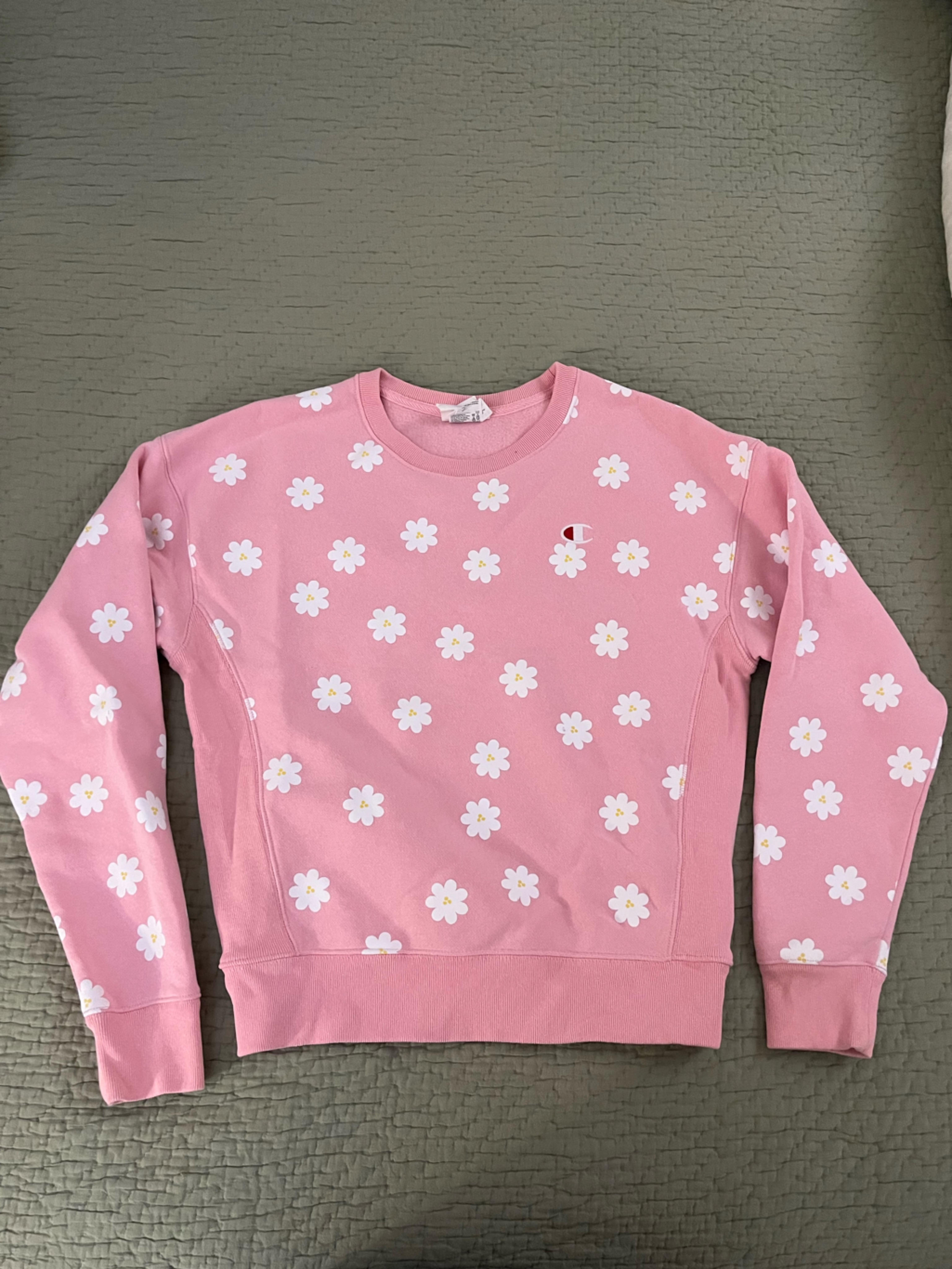Champion Pink Daisy Crewneck Sweatshirt